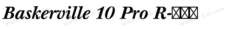 Baskerville 10 Pro R字体转换